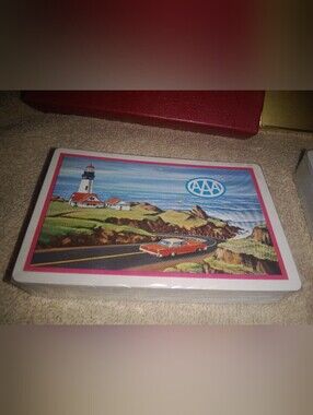 Vintage AAA Triple A Playing Card Decks Sealed Classic Car Lighthouse